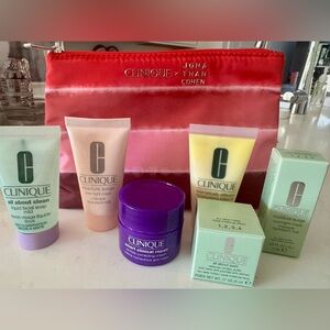 Clinique Skincare Collection with Red and Purple